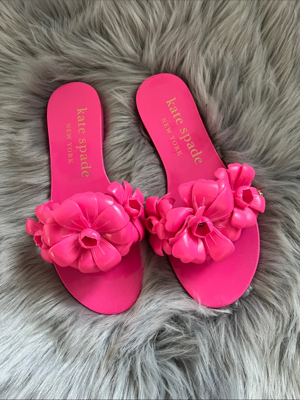 NWOT Kate Spade Jaylee Slide Sandals Hot Pink sz 6